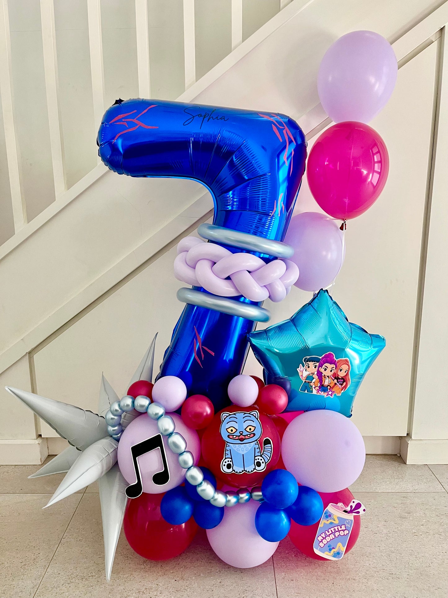 Number Balloon Stack
