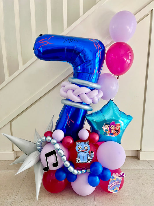 Number Balloon Stack